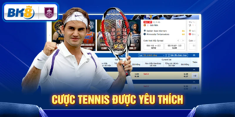 Cược Tennis BK8 được yêu thích