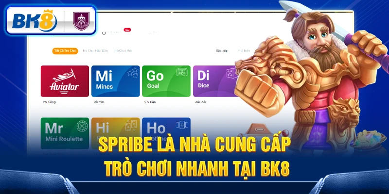 Spribe là nhà cung cấp trò chơi nhanh tại BK8 Spribe là nhà cung cấp trò chơi nhanh tại BK8